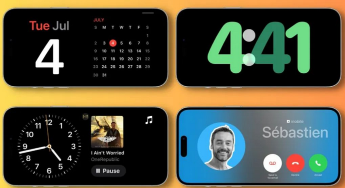 烈山苹果手机维修分享iOS17横屏充电待机显示有什么好处 