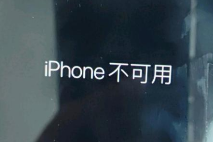 烈山苹果服务网点分享锁屏界面显示“iPhone 不可用”如何解决 