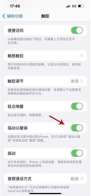 烈山苹果手机维修分享iPhone手机如何设置摇一摇删除文字 